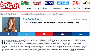 Sabah yazarı Funda Karayel'in 'fırsatçılık' suçlamasına otelcilerden tepki yağdı!