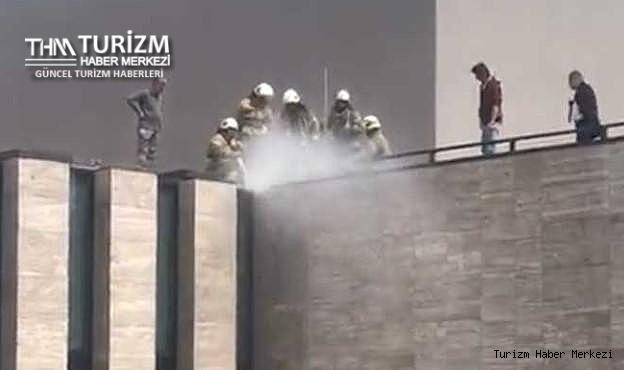 İstanbul Atatürk Kültür Merkezi'nde yangın çıktı!