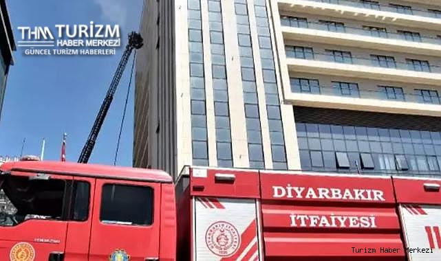 Divan Diyarbakır Otel'de yangın! Müşteriler tahliye edildi