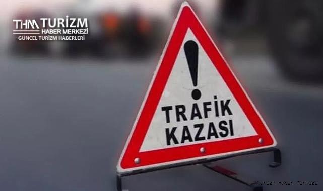 Otel servis minibüsü devrildi!
