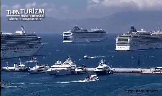 14 bin kişilik 5 yolcu gemisine ev sahipliği yaparak turizmde rekor kırdılar!