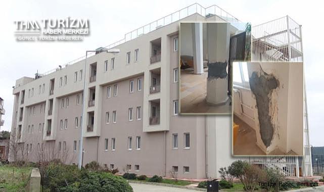 Depreme dayanıksız diye boşaltılan öğrenci yurdunu otel yaptılar!