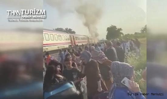 Pamukkale Ekspresi'nde vagon alev alev yandı!