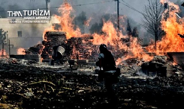 Turizm cennetindeki yangın yerleşim yerlerine ulaştı! Oteller boşaltılıyor