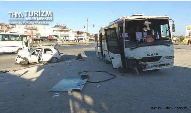 Yine otel personel servisi yine kaza! Yaralılar var
