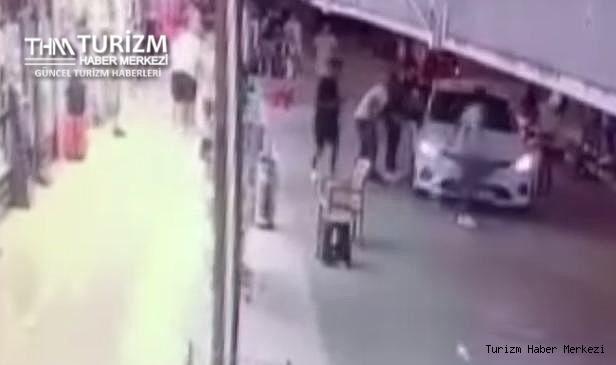 Cezayirli turist tartıştığı esnafı arabayla ezdi!