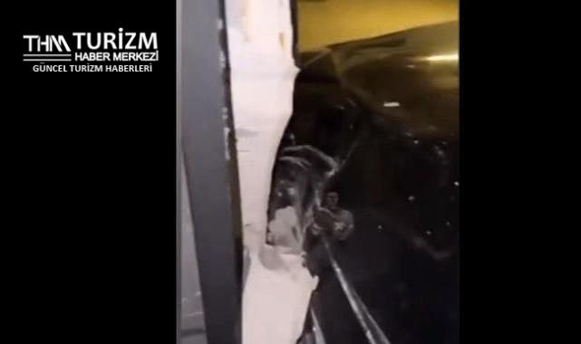 Otel valesi müşterinin 4 milyonluk aracını pert etti!