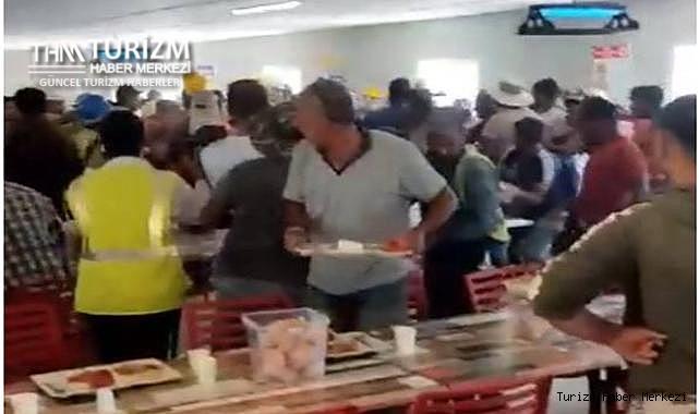 Oteldeki yemek sırası kavgası meydan savaşına döndü!