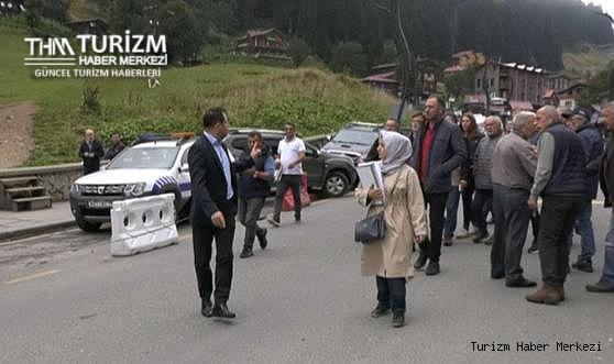 Ayder Yaylası'nda yapılan keşifte hakimden vatandaşa 'aldırırım seni' gerginliği!