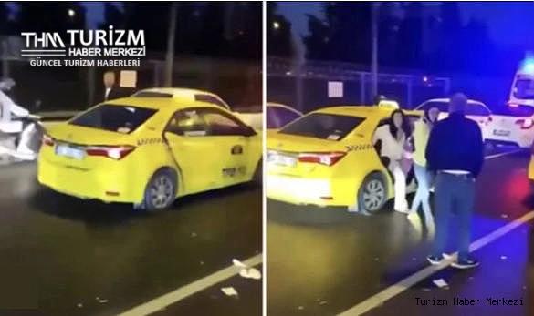 Yine İstanbul yine taksi terörü! Turistleri görünce Türk yolcuları indirdi