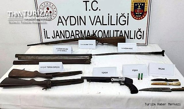 Aydın'da Osmanlı dönemine ait kılıç ele geçirildi