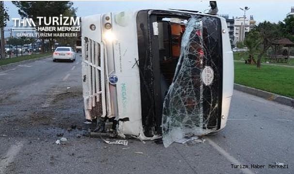 Otel personel servisi devrildi!