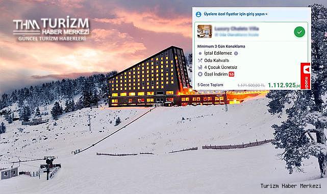 Patron çıldırdı! Kartalkaya Kayak Merkezi'ndeki bu otelin tek kişilik fiyatı 1 milyon 112 bin TL