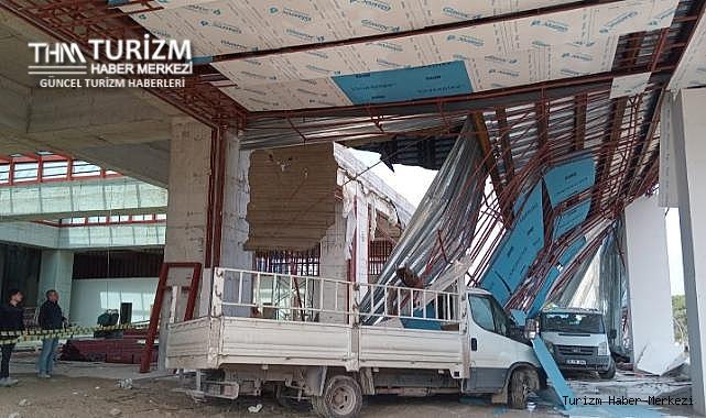 5 yıldızlı otel inşaatının çatısı çöktü! Yaralılar var