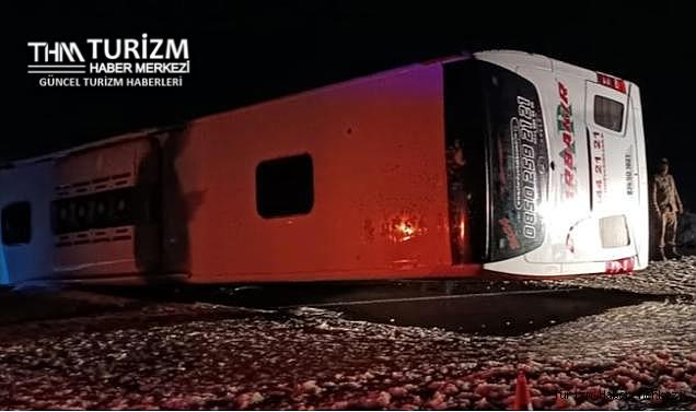 Yolcu otobüsü kazası! Çok sayıda yaralı var