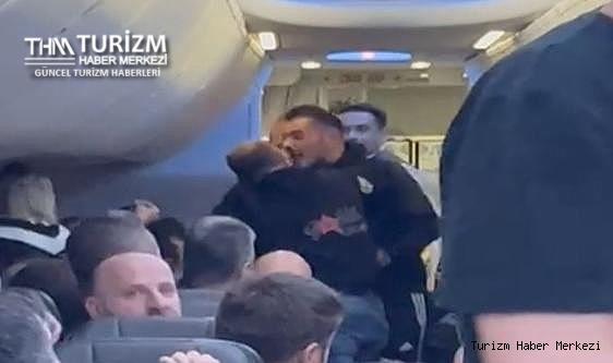SunExpress Dalaman uçağında kavga! Yolcular birbirine girdi