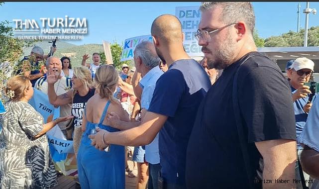 Bodrum'da kıyı işgali yapan otelin yetkilileri eylemcilere, polis ve basın mensuplarına saldırdı