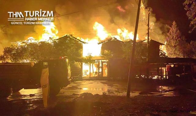 Olympos'daki dünyaca ünlü turizm tesisi yangında küle döndü!
