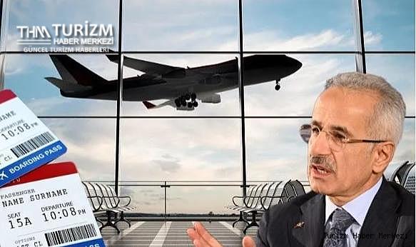 Uçak bileti alacaklara kötü haber! Bakan Uraloğlu tavan fiyatın artacağını açıkladı