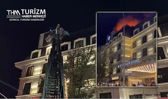 Wyndham Grand İstanbul alevlere teslim oldu!