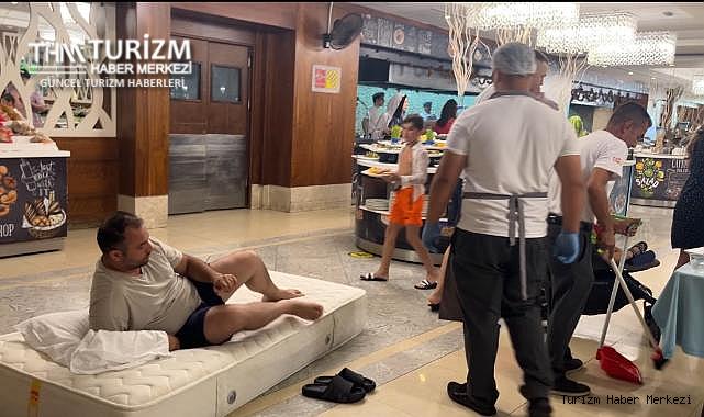 Antalya'daki lüks otelde klima skandalı! Restoranda yattı