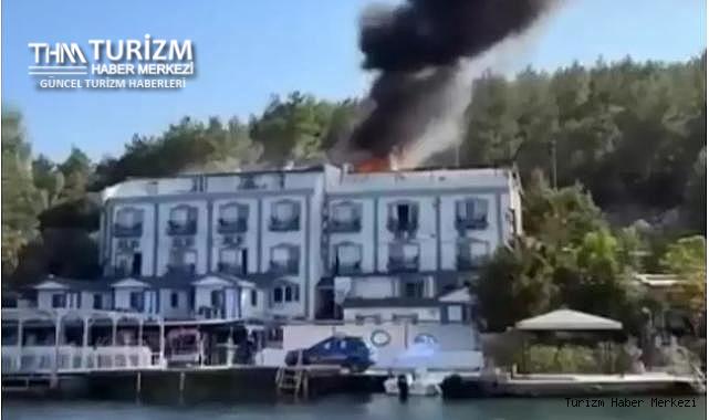 Bodrum'daki lüks otelde yangın!