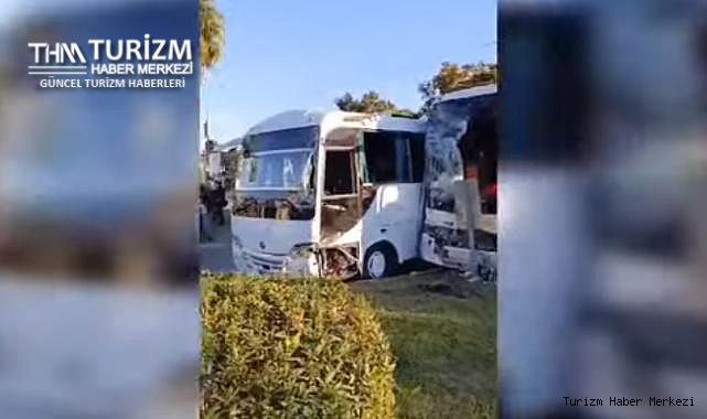 Otel servisleri çarpıştı! Yol savaş alanına döndü