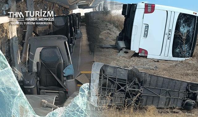 Tur otobüsü faciası! Çok sayıda yaralı var