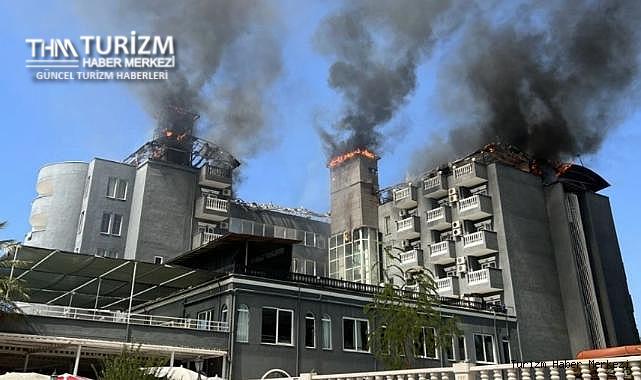 Alanya'daki otelde büyük yangın! Odalar kullanılamaz hale geldi