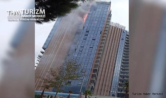 İstanbul'daki Marriott otel inşaatında yangın!