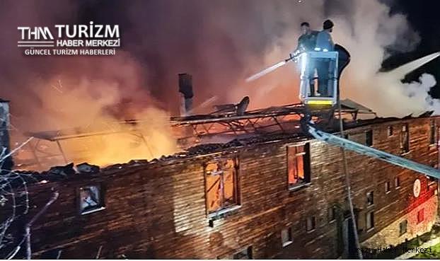Bartın Küre Dağları sınırında otel yangını! Alevler ormanlık alanı tehdit ediyor