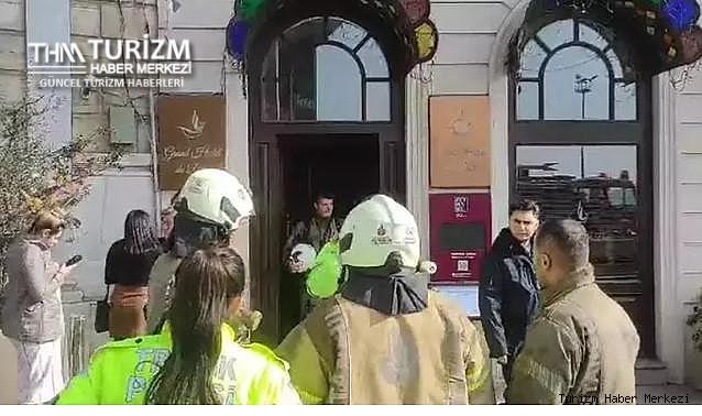 İstanbul Beyoğlu Grand Hotel de Pera'da büyük yangın!