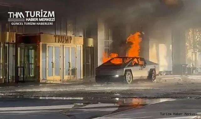 Tesla Cybertruck Trump'ın Las Vegas'taki otelinin önünde patladı! Ölü ve yaralılar var