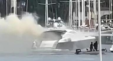 Bodrum'da milyon dolarlık yat küle döndü!
