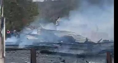 Bolu'daki Mengen Rüya Çiftliği Otel'de büyük yangın!