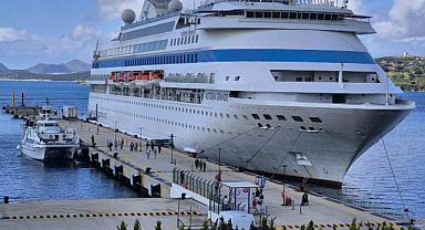 Bodrum sezonun ilk kruvaziyer gemisini karşıladı, sezon hareketli başladı!