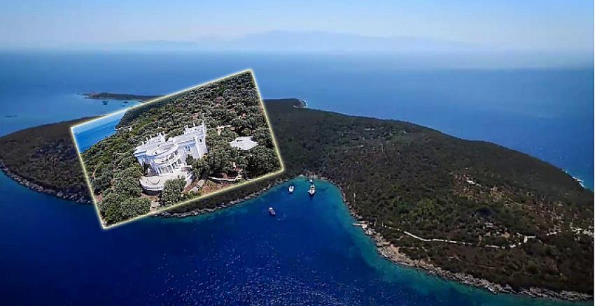 Bodrum'da turistik tesise uygun, ultra lüks villalı satılık ada