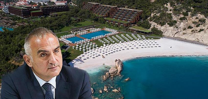 Bakan Ersoy'un sahibi olduğu Maxx Royal Resort Hotel'in plajında mermer tozu mu var?