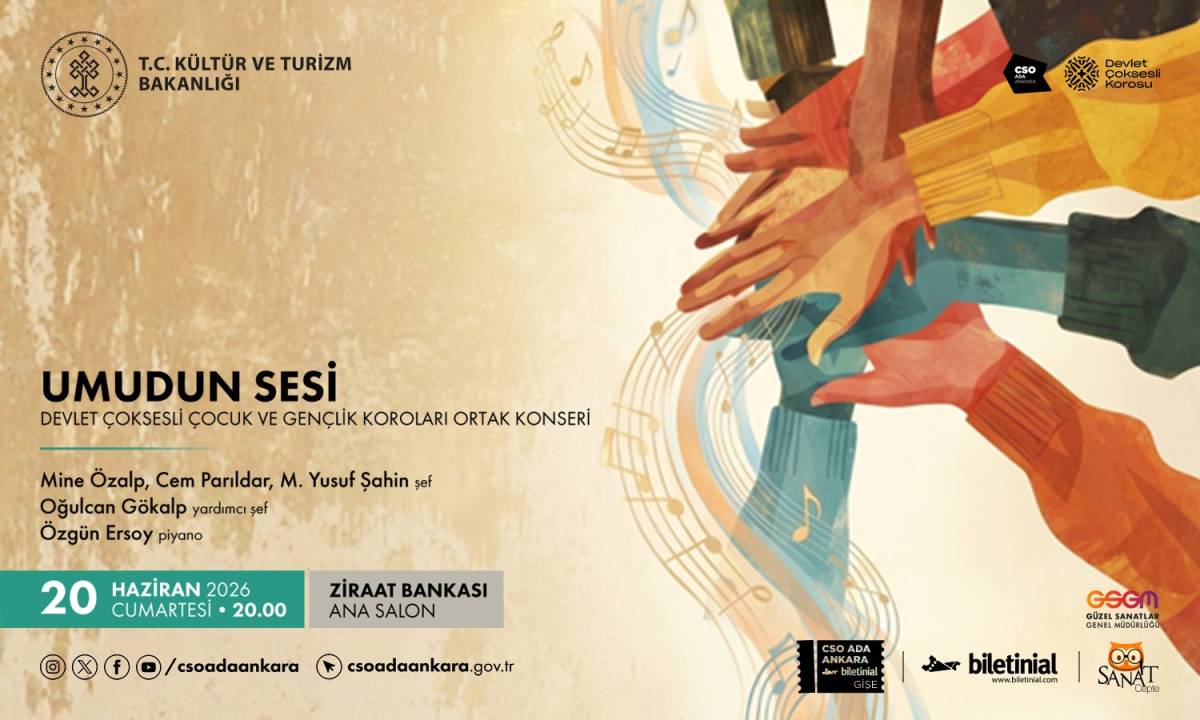 Geleceğin Melodileri “Umudun Sesi” Konseriyle CSO Ada Ankara’da Yükselecek